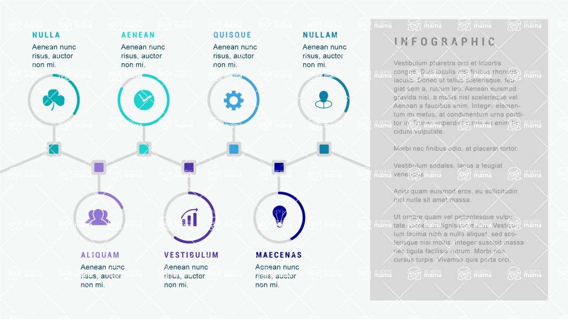 Infographic Templates Collection - Vector, Photoshop, PowerPoint, Google Slides - 7 Steps Infographic Template